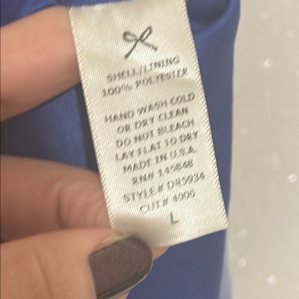 Blue, Pink, and Yellow Everly dress. Size large - Picture 2 of 6